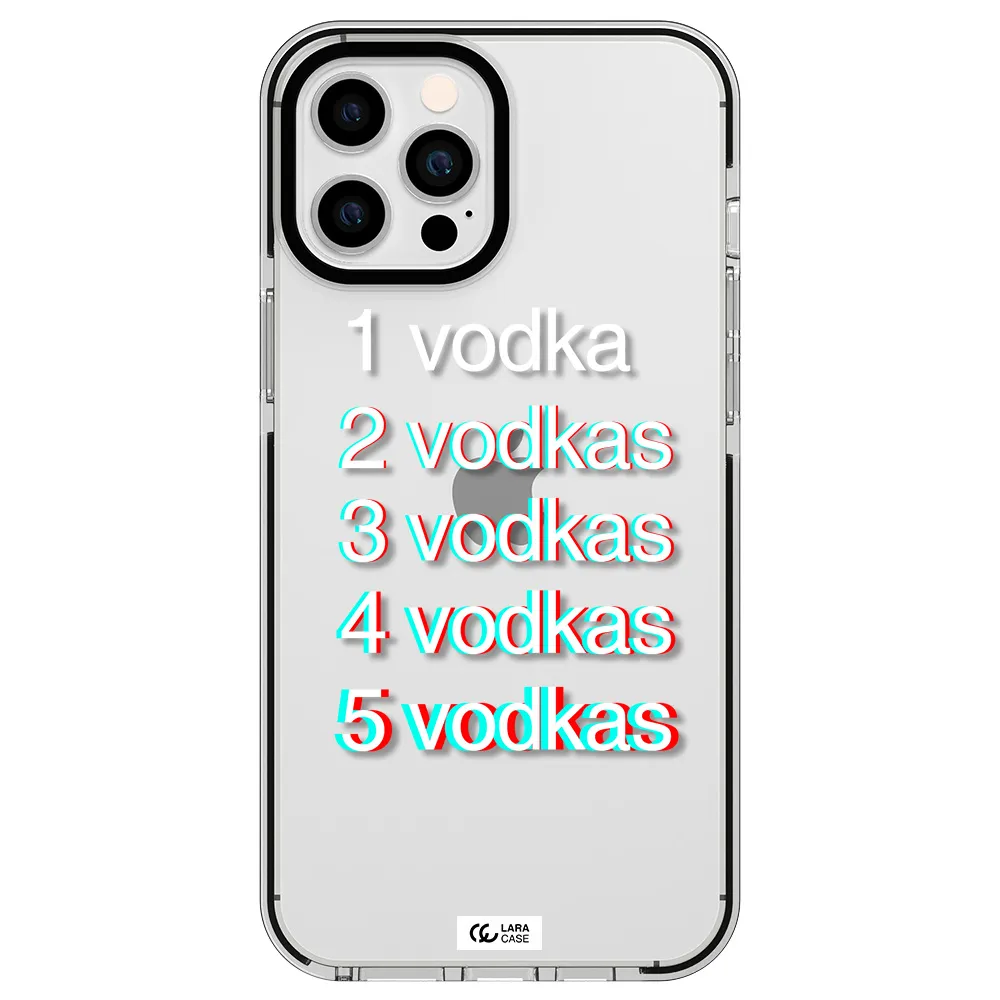Vodka Apple iPhone 12 pro max impact black border Case