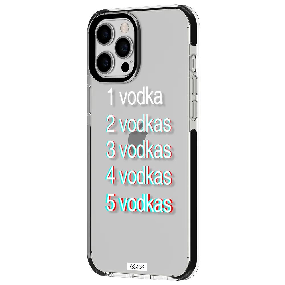 Vodka Apple iPhone 12 pro max impact black border Case