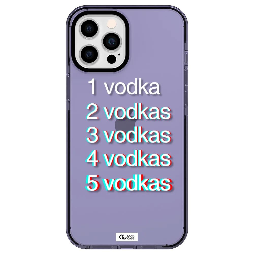 Vodka Apple iPhone 12 pro max impact Lilac Case