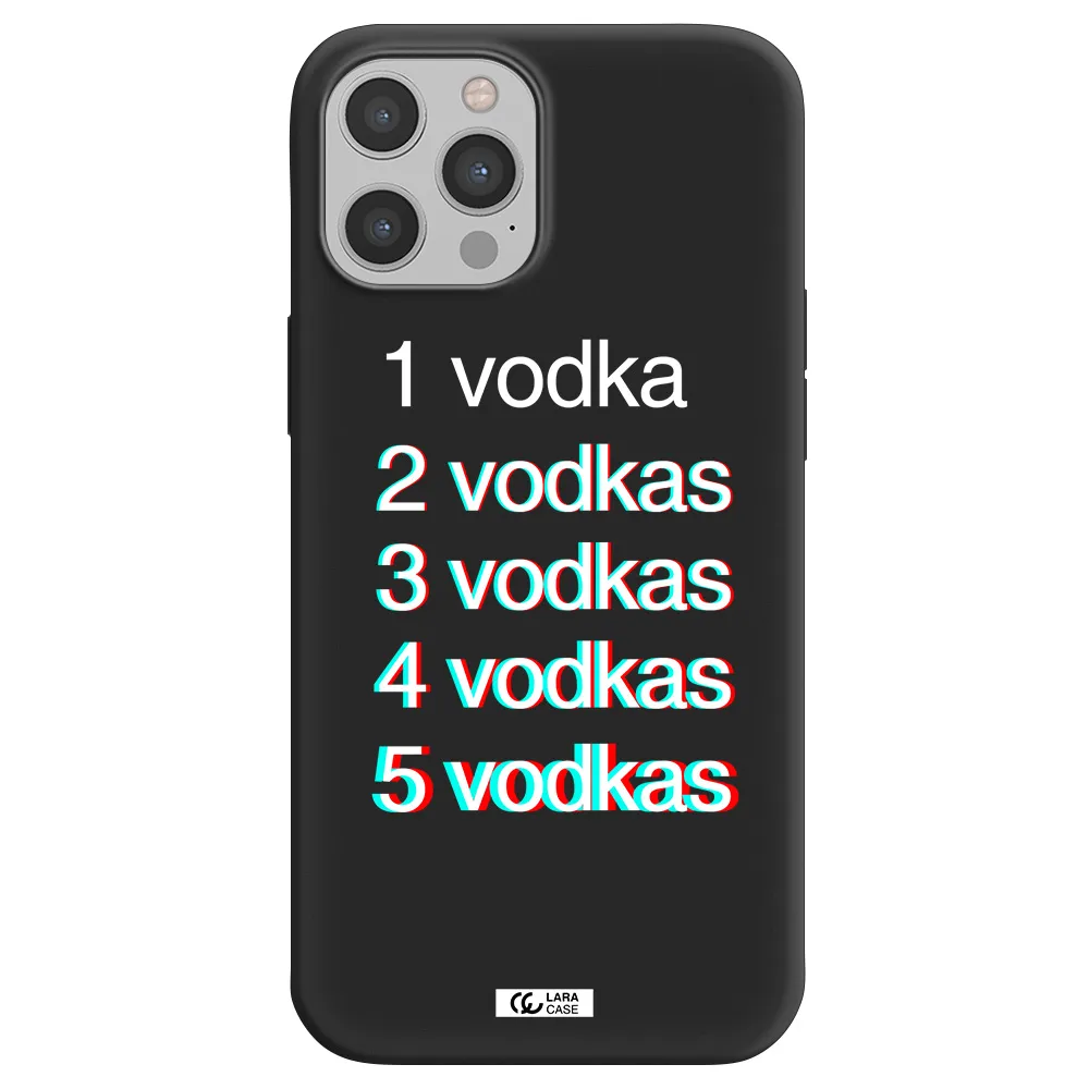 Vodka Apple iPhone 12 pro Silicone black Case