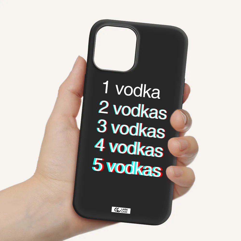 Vodka Apple iPhone 12 pro Silicone black Case