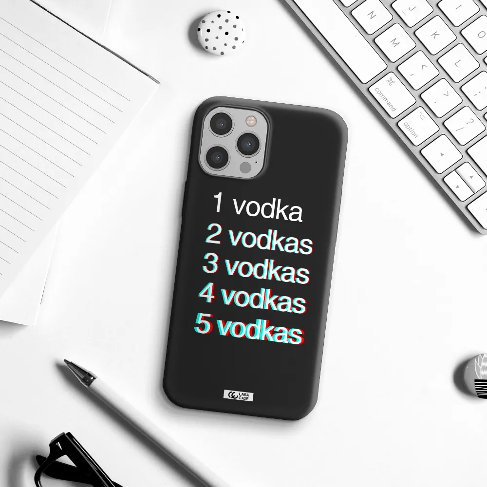 Vodka Apple iPhone 12 pro Silicone black Case