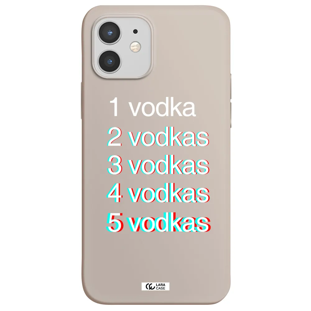 Vodka Apple iPhone 12 Silicone Stone Case