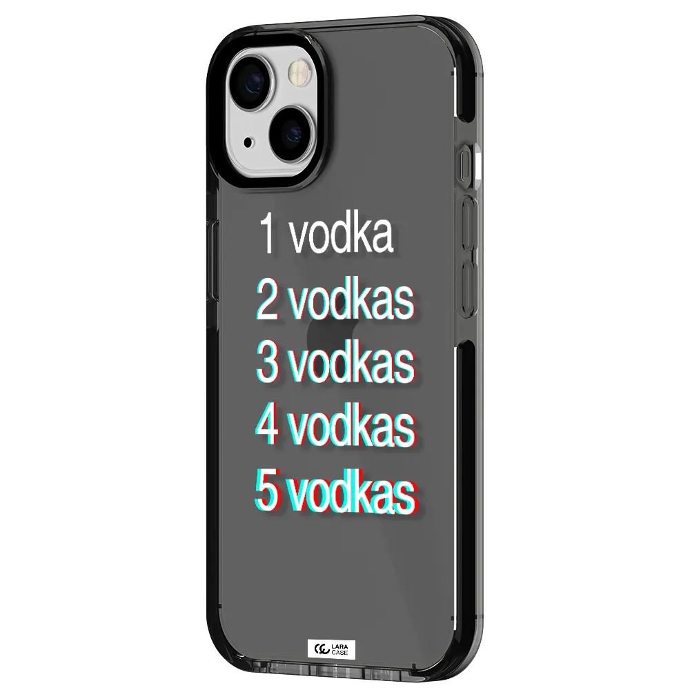 Vodka Apple iPhone 13 impact Smoke Black Case