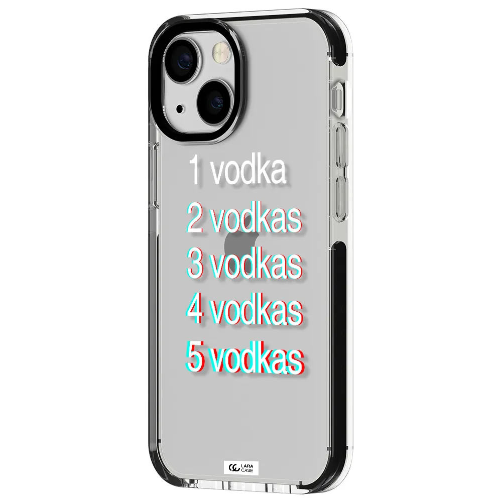 Vodka Apple iPhone 13 mini impact black border Case