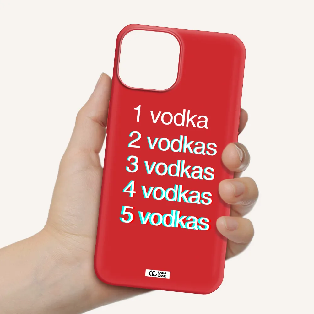 Vodka Apple iPhone 13 mini Silicone Imperial Red Case