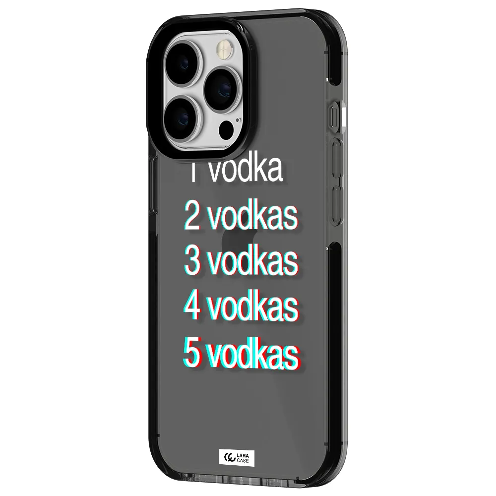 Vodka Apple iPhone 13 Pro impact Smoke Black Case
