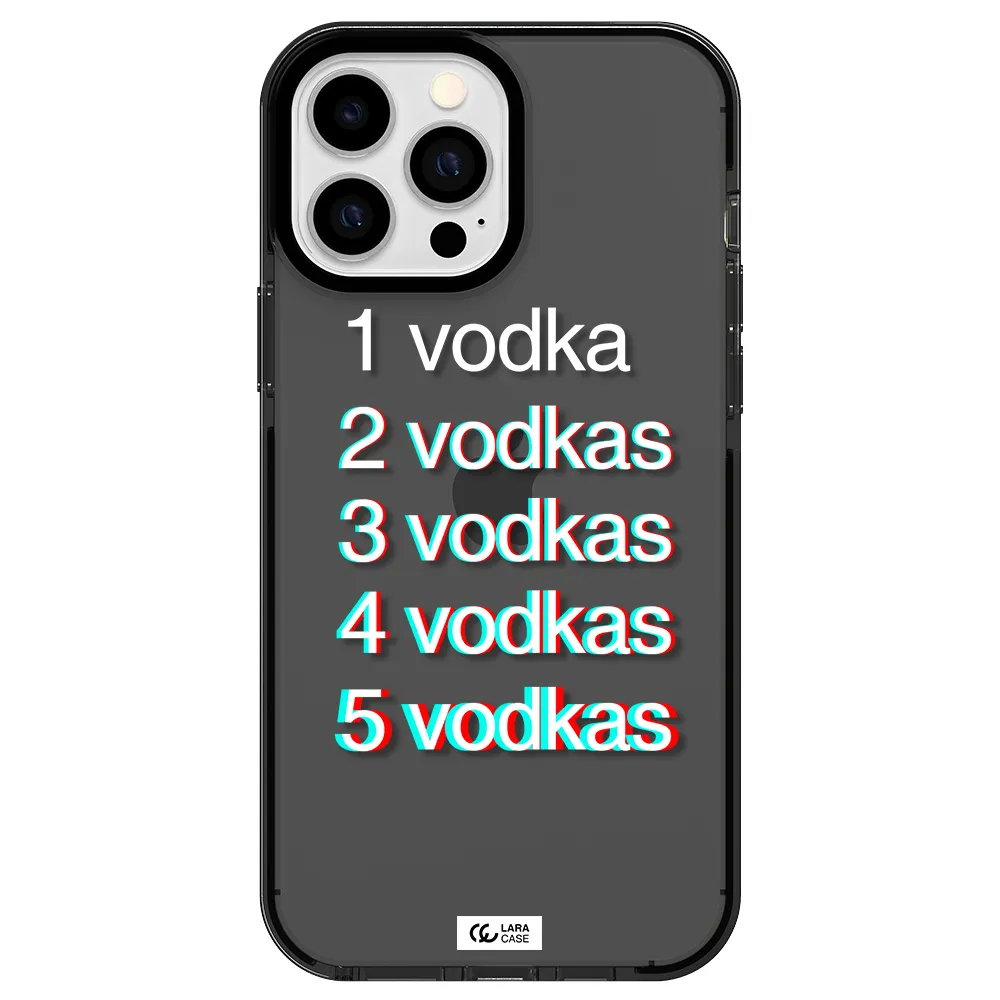 Vodka Apple iPhone 13 Pro Max impact Smoke Black Case