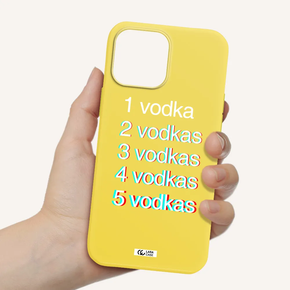 Vodka Apple iPhone 13 Pro Max Silicone canary yellow Case