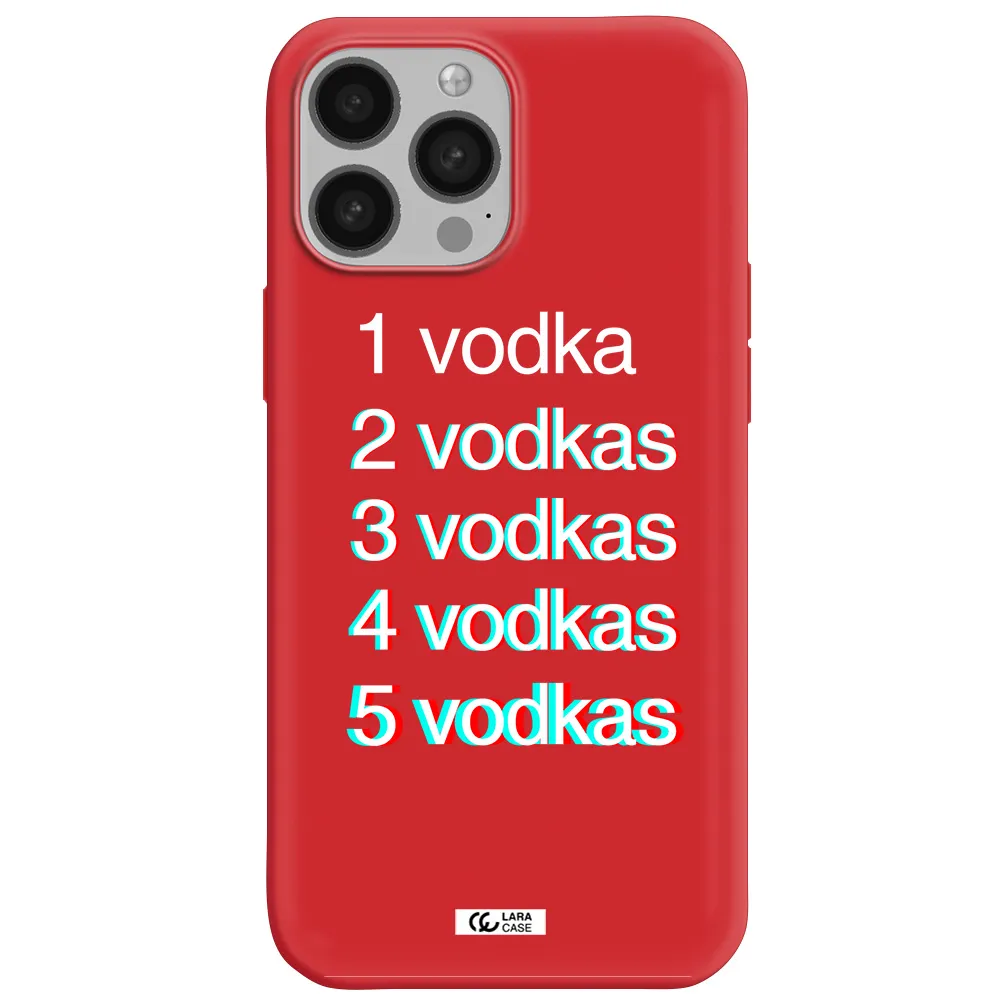 Vodka Apple iPhone 13 Pro Max Silicone Imperial Red Case