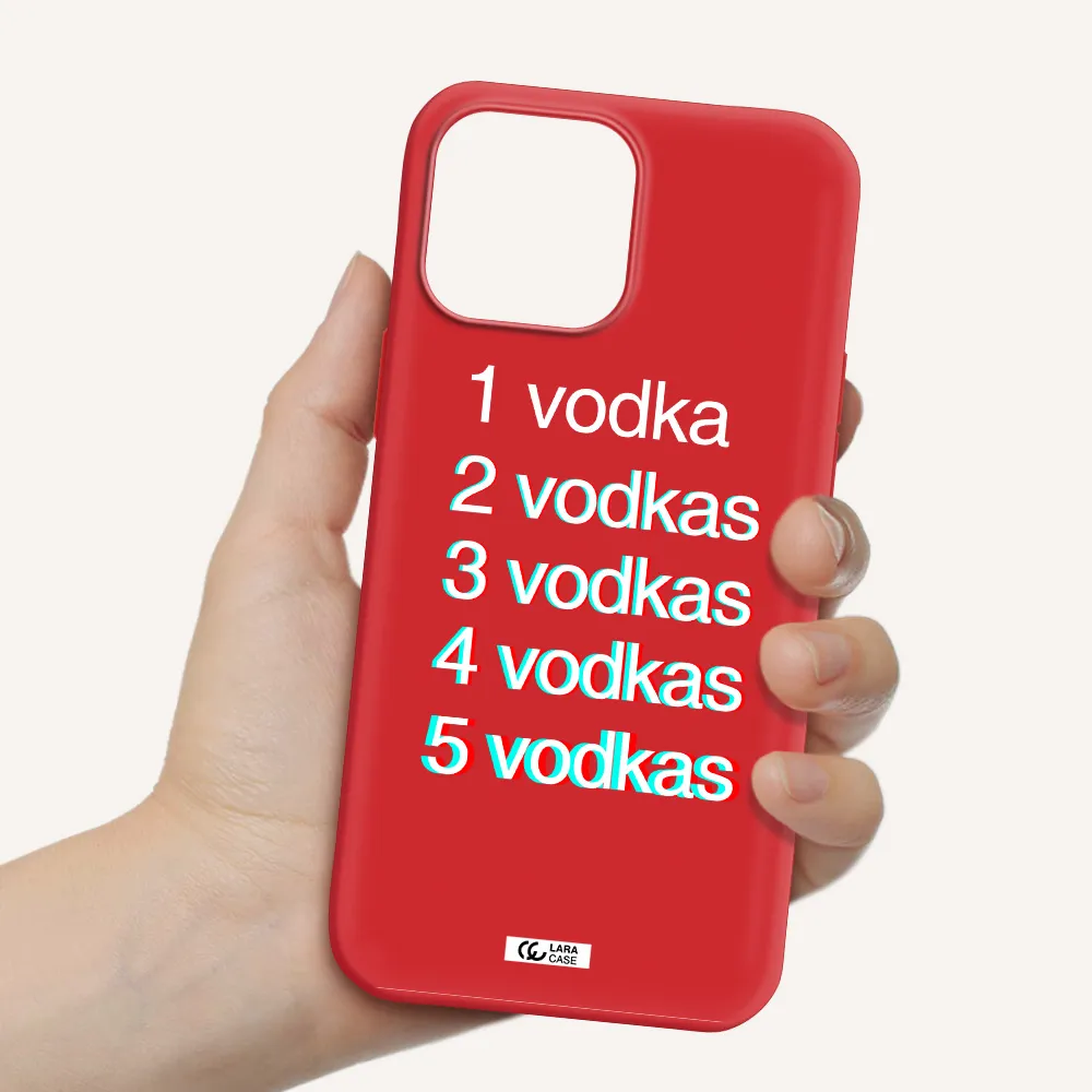 Vodka Apple iPhone 13 Pro Max Silicone Imperial Red Case