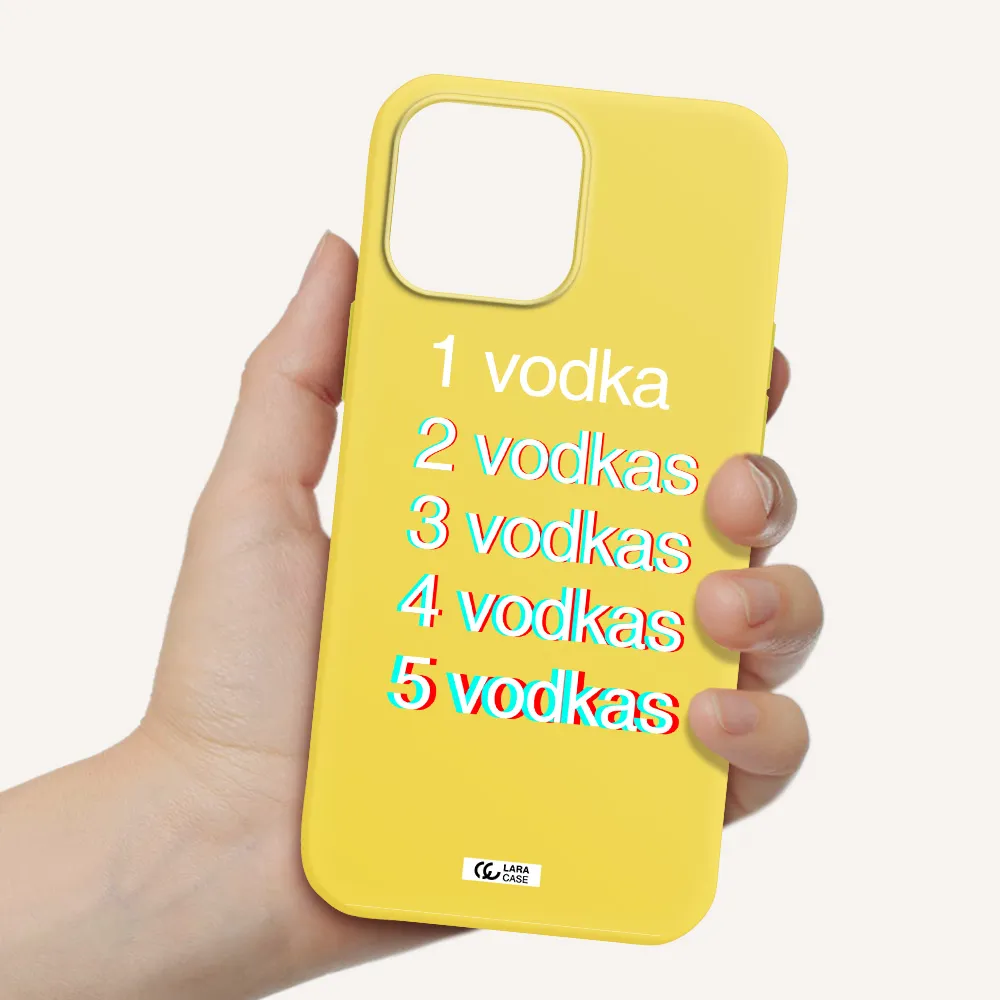 Vodka Apple iPhone 13 Pro Silicone canary yellow Case