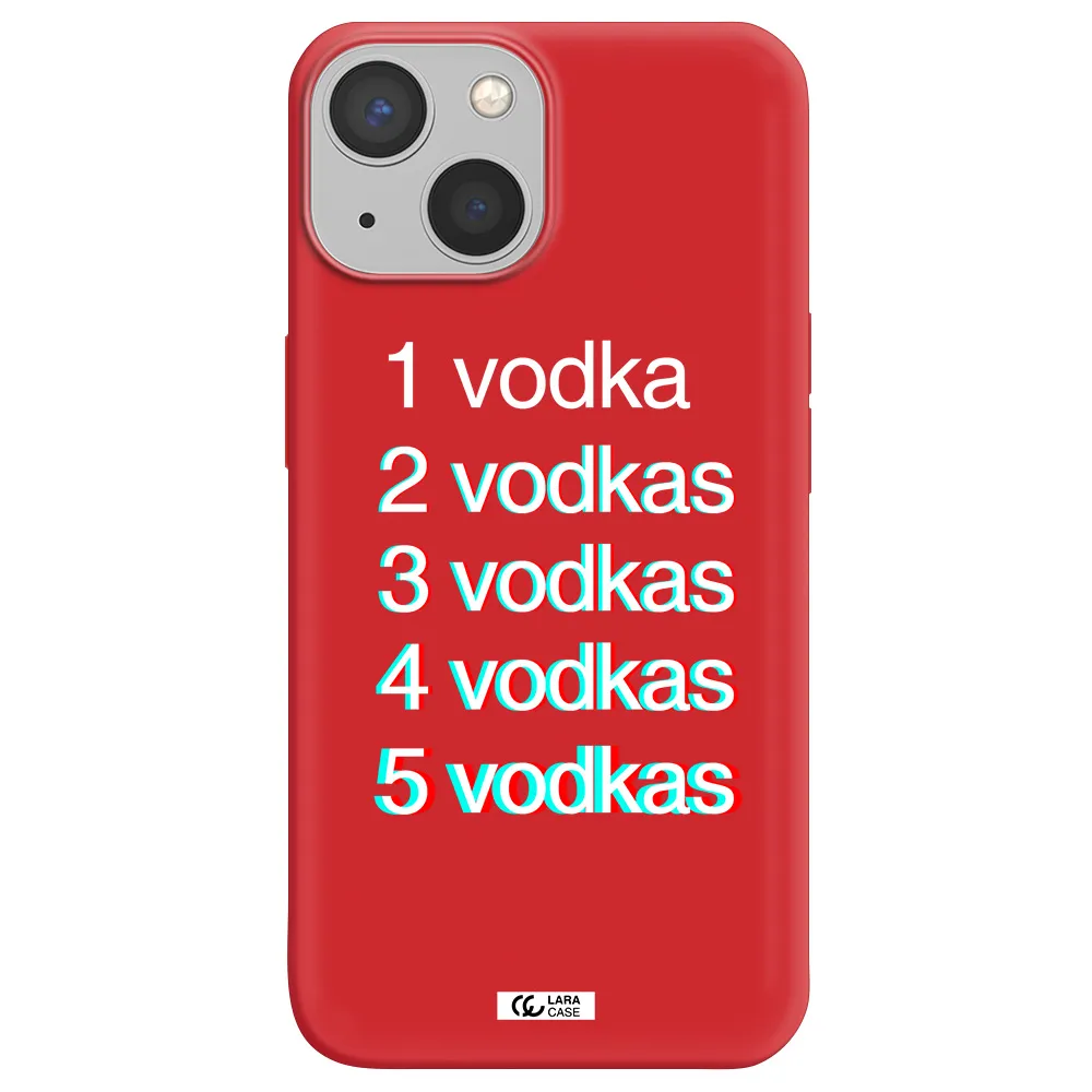 Vodka Apple iPhone 13 Silicone Imperial Red Case