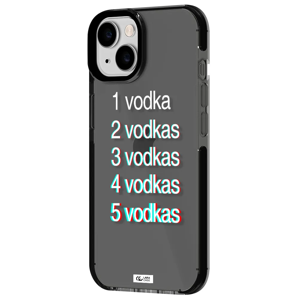 Vodka Apple iPhone 14 impact Smoke Black Case