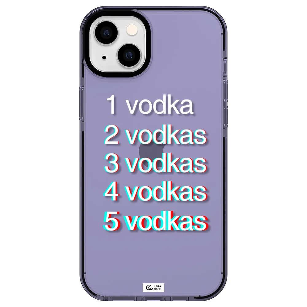 Vodka Apple iPhone 14 plus impact Lilac Case