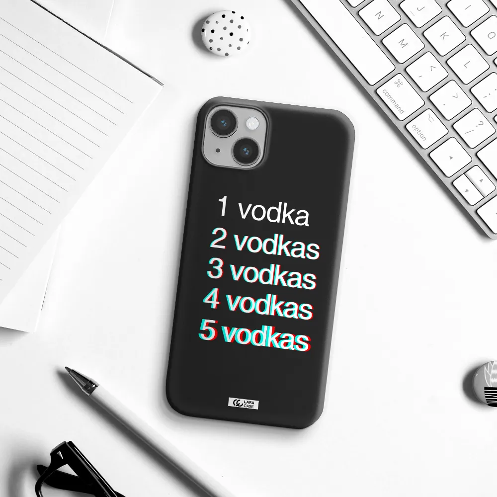 Vodka Apple iPhone 14 plus Silicone black Case