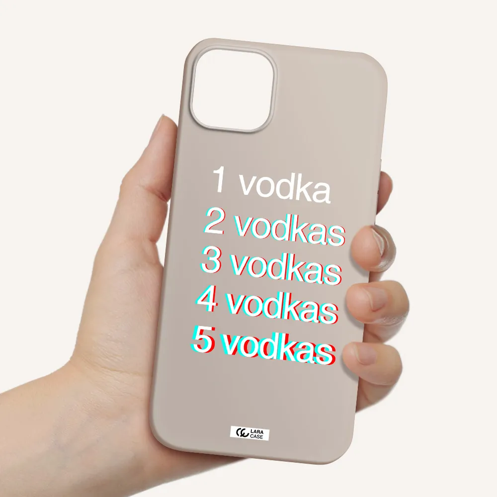 Vodka Apple iPhone 14 plus Silicone Stone Case