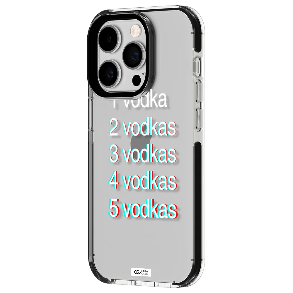 Vodka Apple iPhone 14 pro impact black border Case