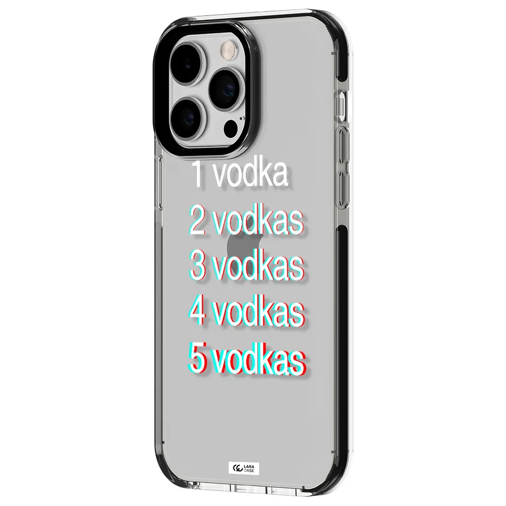 Vodka Apple iPhone 14 pro max impact black border Case