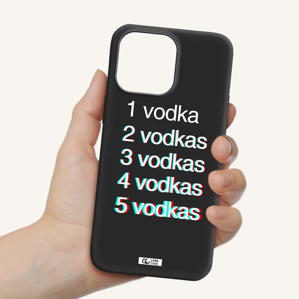 Vodka Apple iPhone 14 pro max Silicone black Case