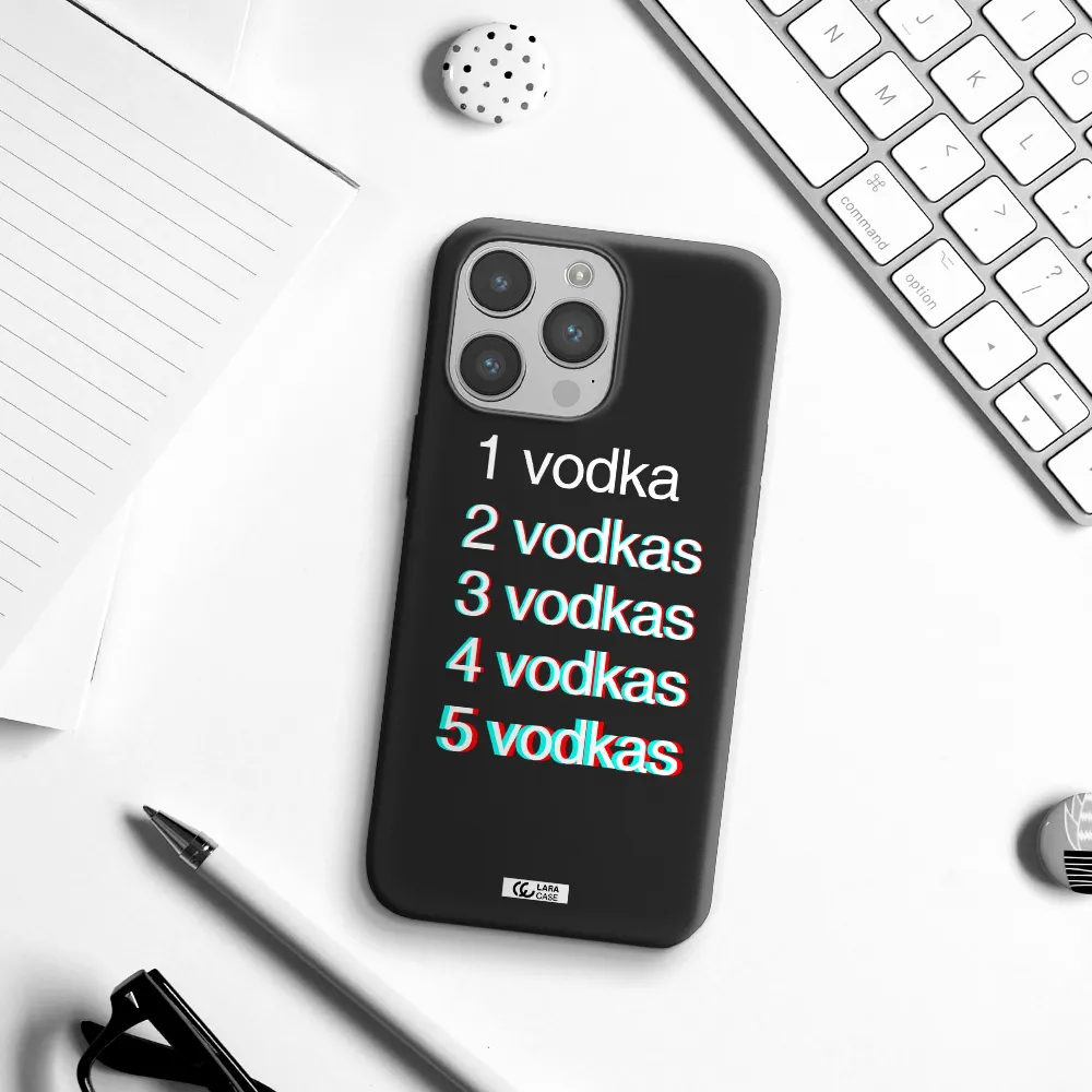 Vodka Apple iPhone 14 pro max Silicone black Case