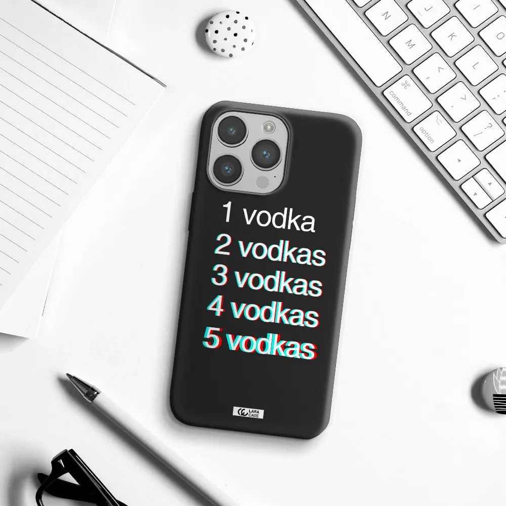 Vodka Apple iPhone 14 pro Silicone black Case