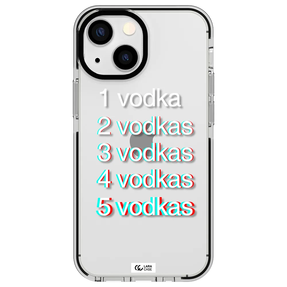 Vodka Apple iPhone 15 impact black border Case