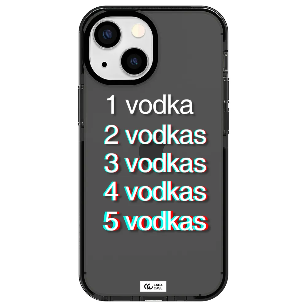 Vodka Apple iPhone 15 impact Smoke Black Case