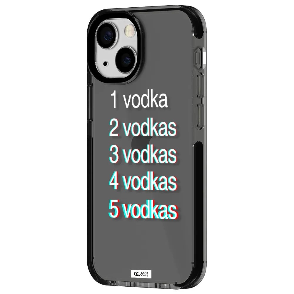 Vodka Apple iPhone 15 impact Smoke Black Case