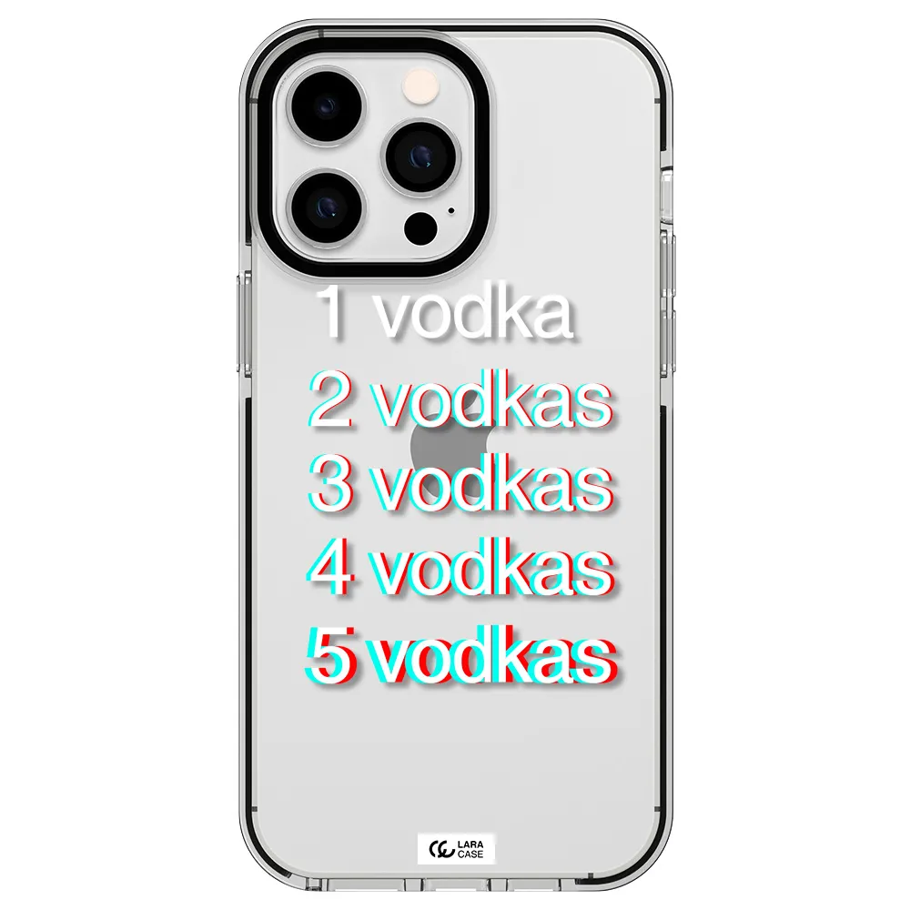 Vodka Apple iPhone 15 Pro Max impact black border Case