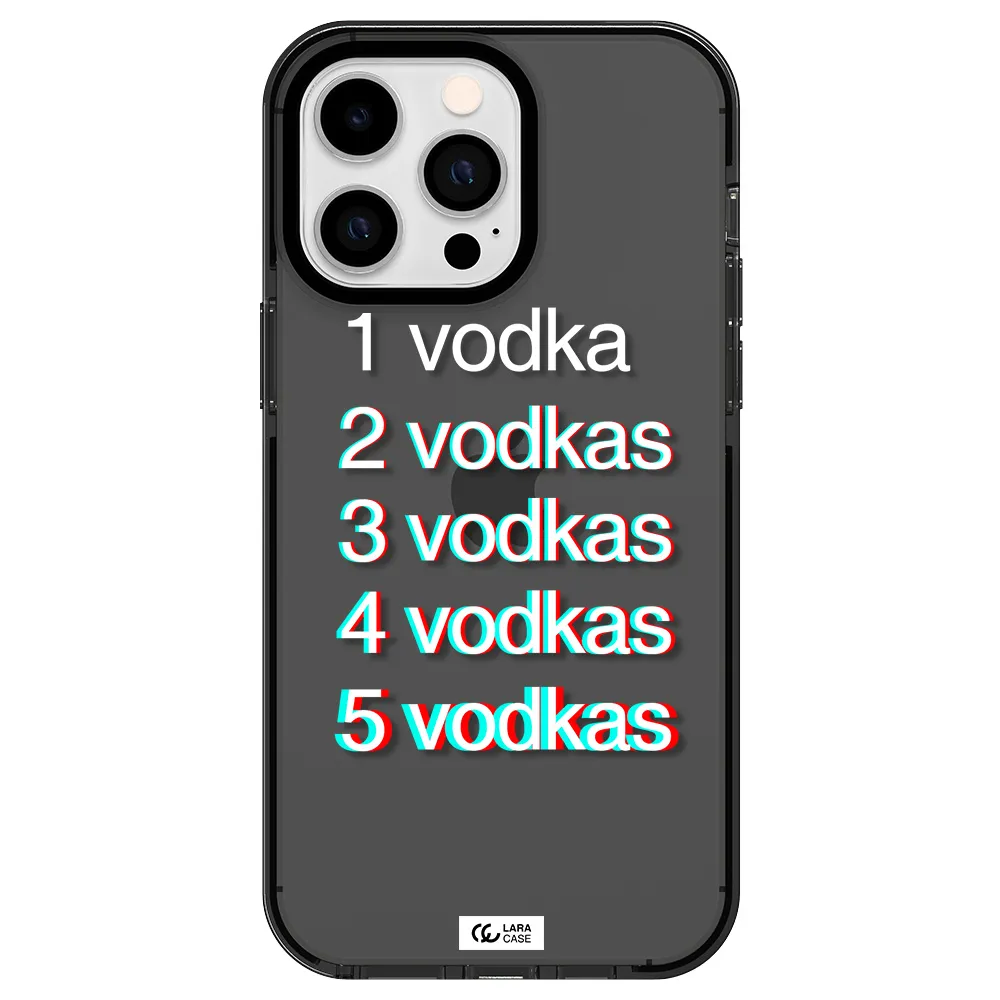 Vodka Apple iPhone 15 Pro Max impact Smoke Black Case