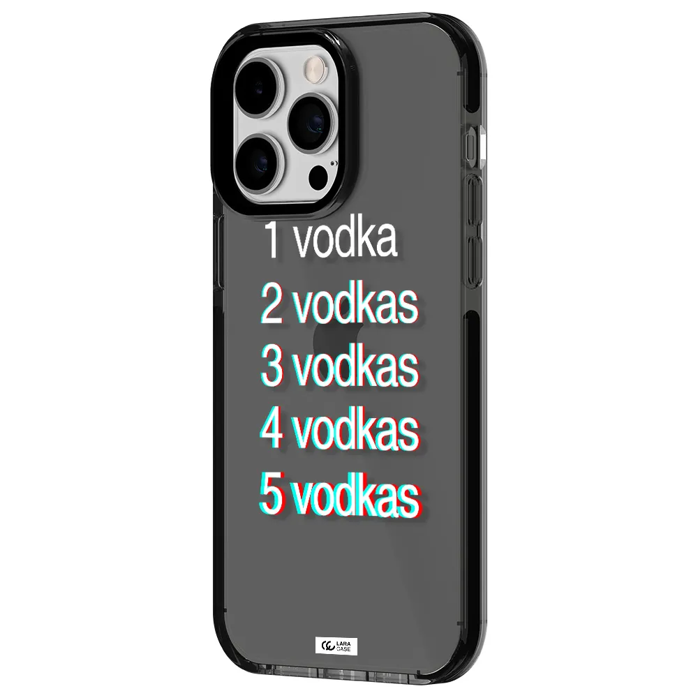 Vodka Apple iPhone 15 Pro Max impact Smoke Black Case