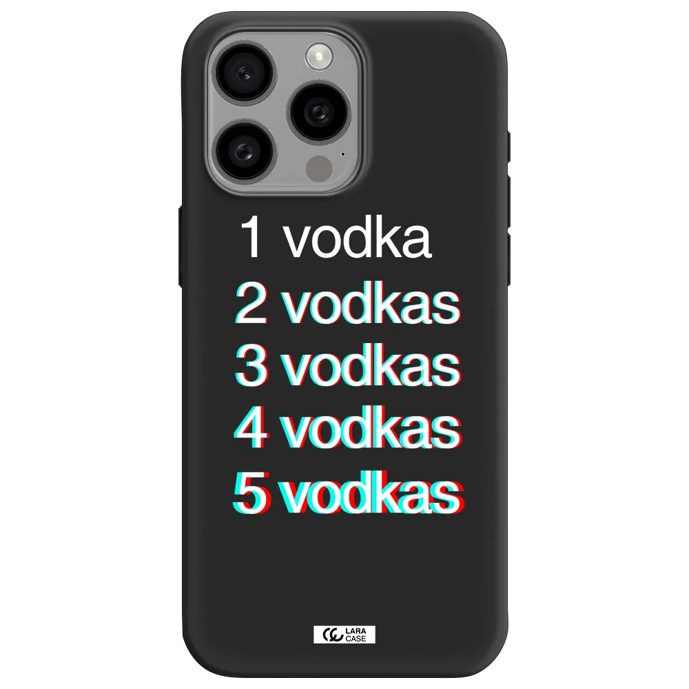 Vodka Apple Iphone 15 Pro max Silicone black Case