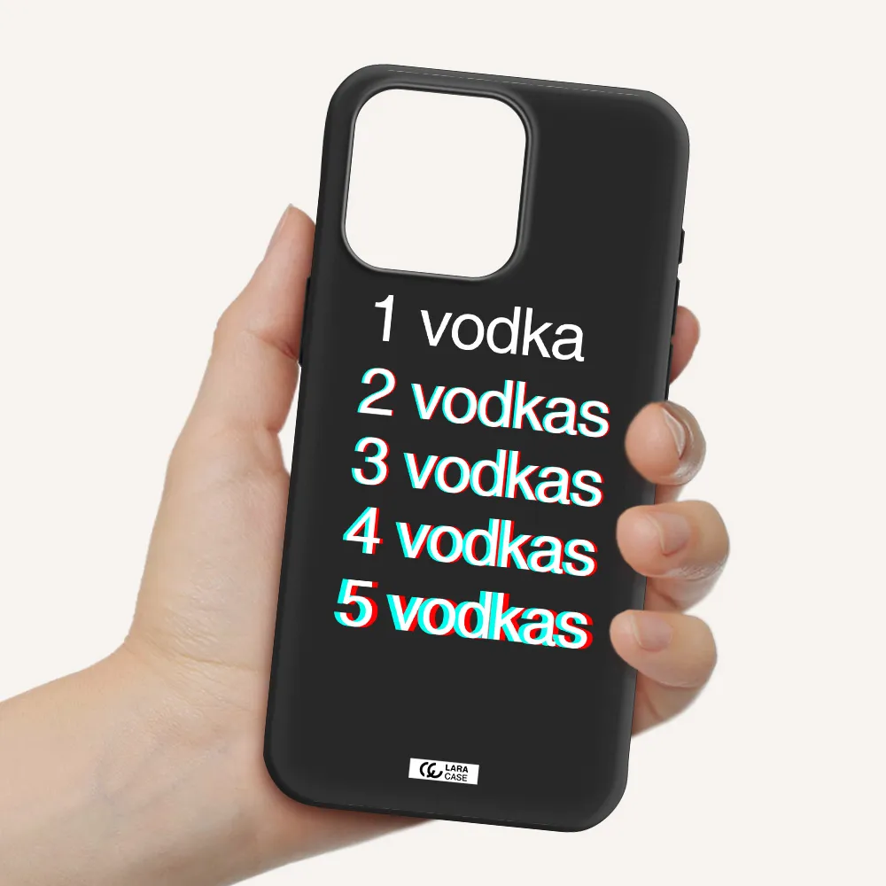 Vodka Apple Iphone 15 Pro max Silicone black Case