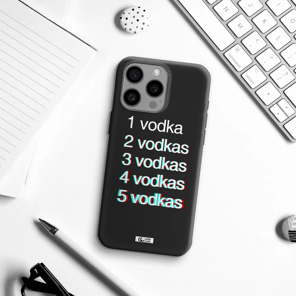 Vodka Apple Iphone 15 Pro max Silicone black Case