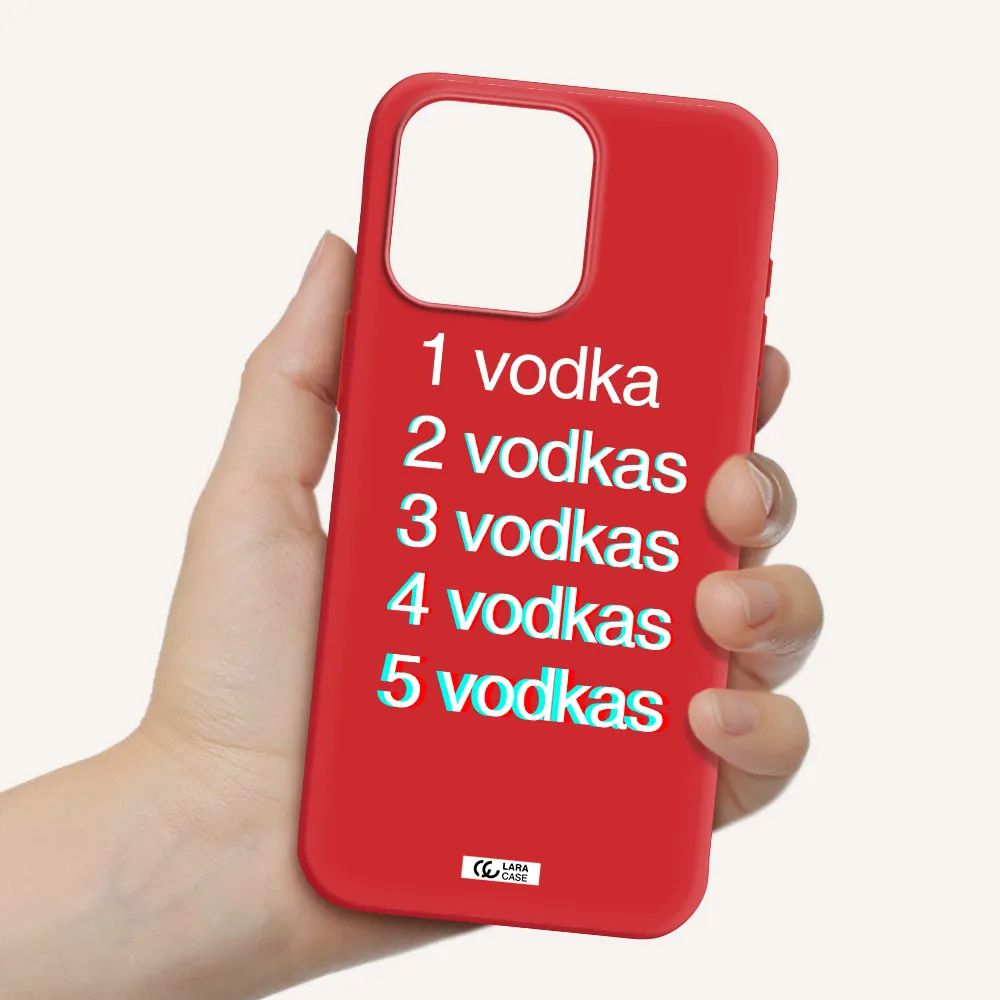 Vodka Apple Iphone 15 Pro Max Silicone Imperial Red Case