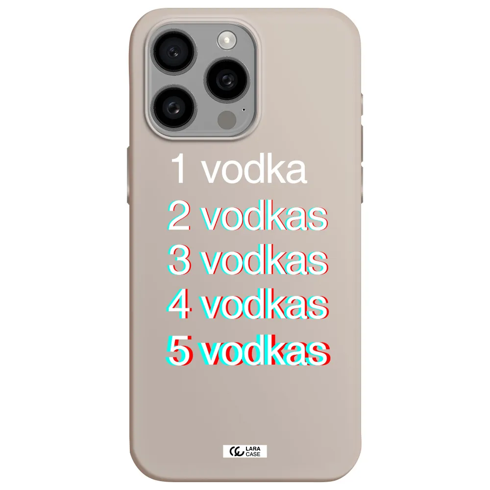 Vodka Apple Iphone 15 Pro max Silicone Stone Case