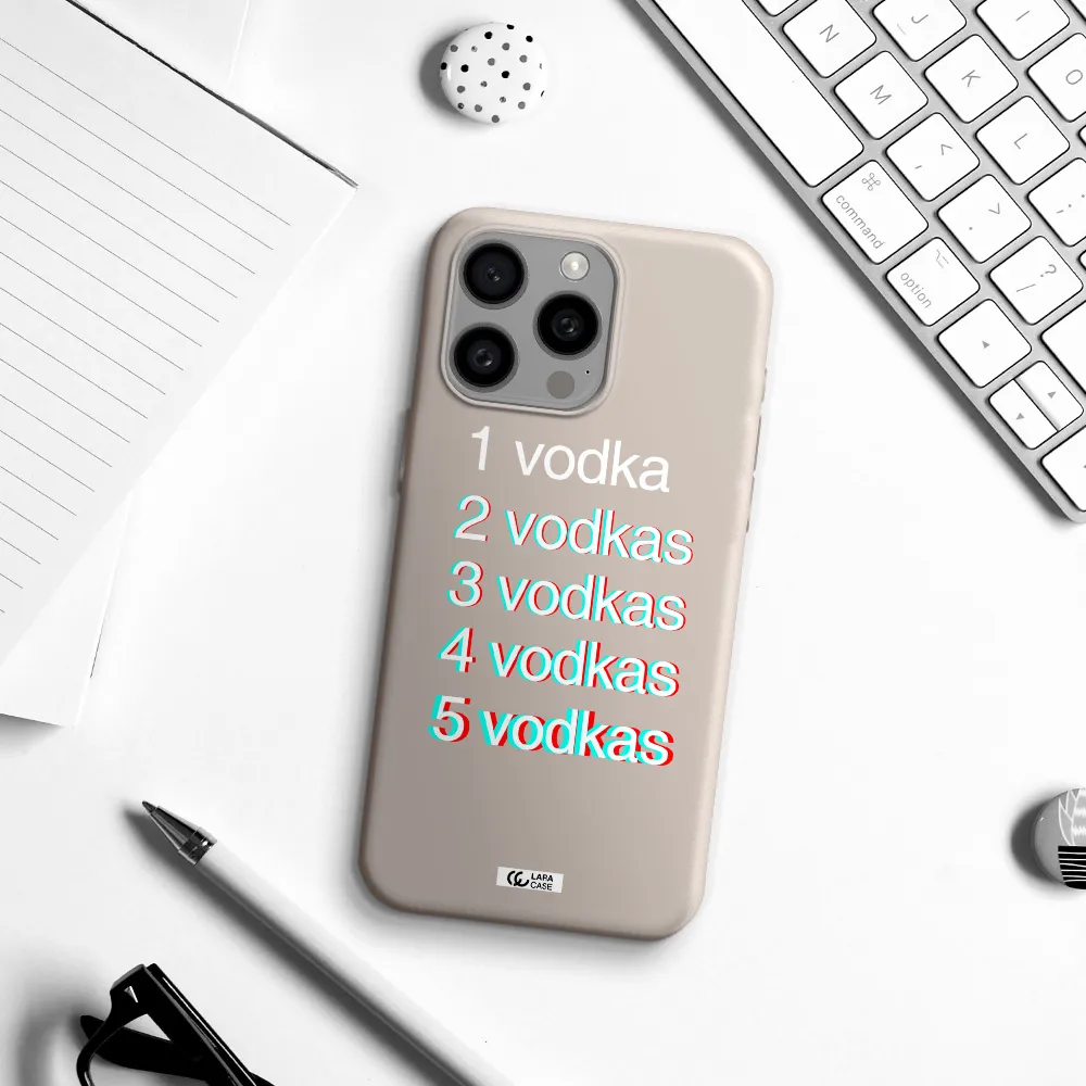 Vodka Apple Iphone 15 Pro max Silicone Stone Case