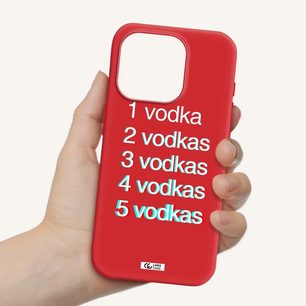 Vodka Apple Iphone 15 Pro Silicone Imperial Red Case