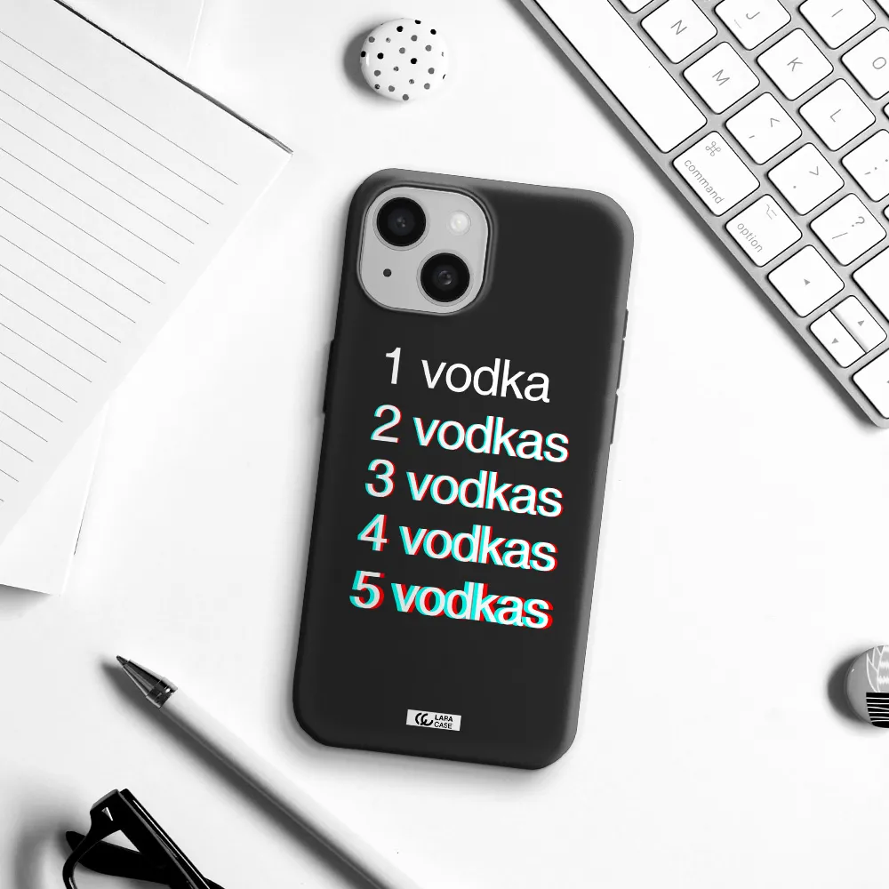 Vodka Apple iPhone 15 Silicone black Case