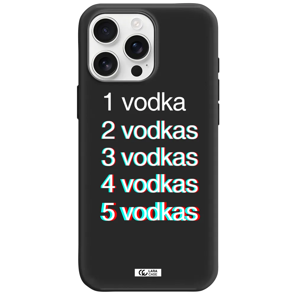 Vodka Apple Iphone 16 Pro Max Silicone Black Case