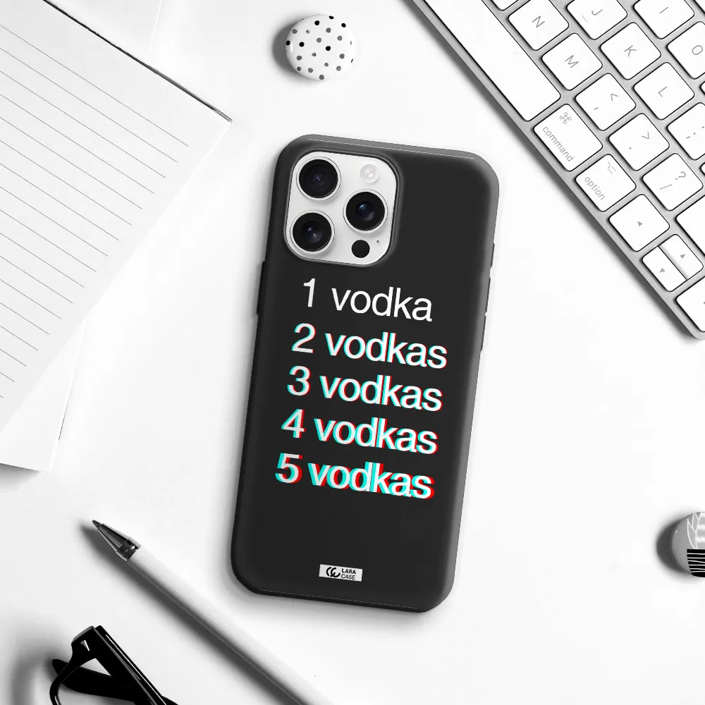 Vodka Apple Iphone 16 Pro Max Silicone Black Case