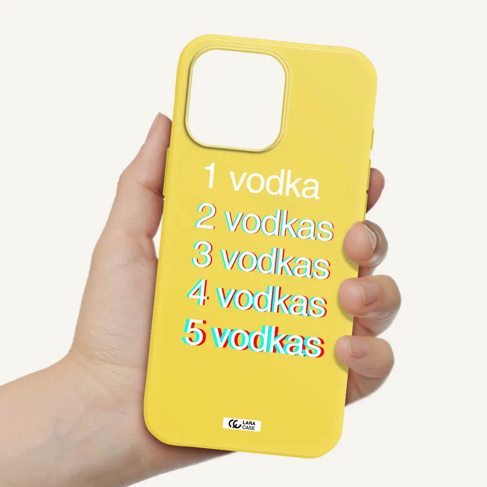 Vodka Apple Iphone 16 Pro Max Silicone Canary Yellow Case