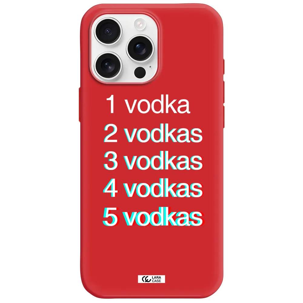 Vodka Apple Iphone 16 Pro Max Silicone Imperial Red Case