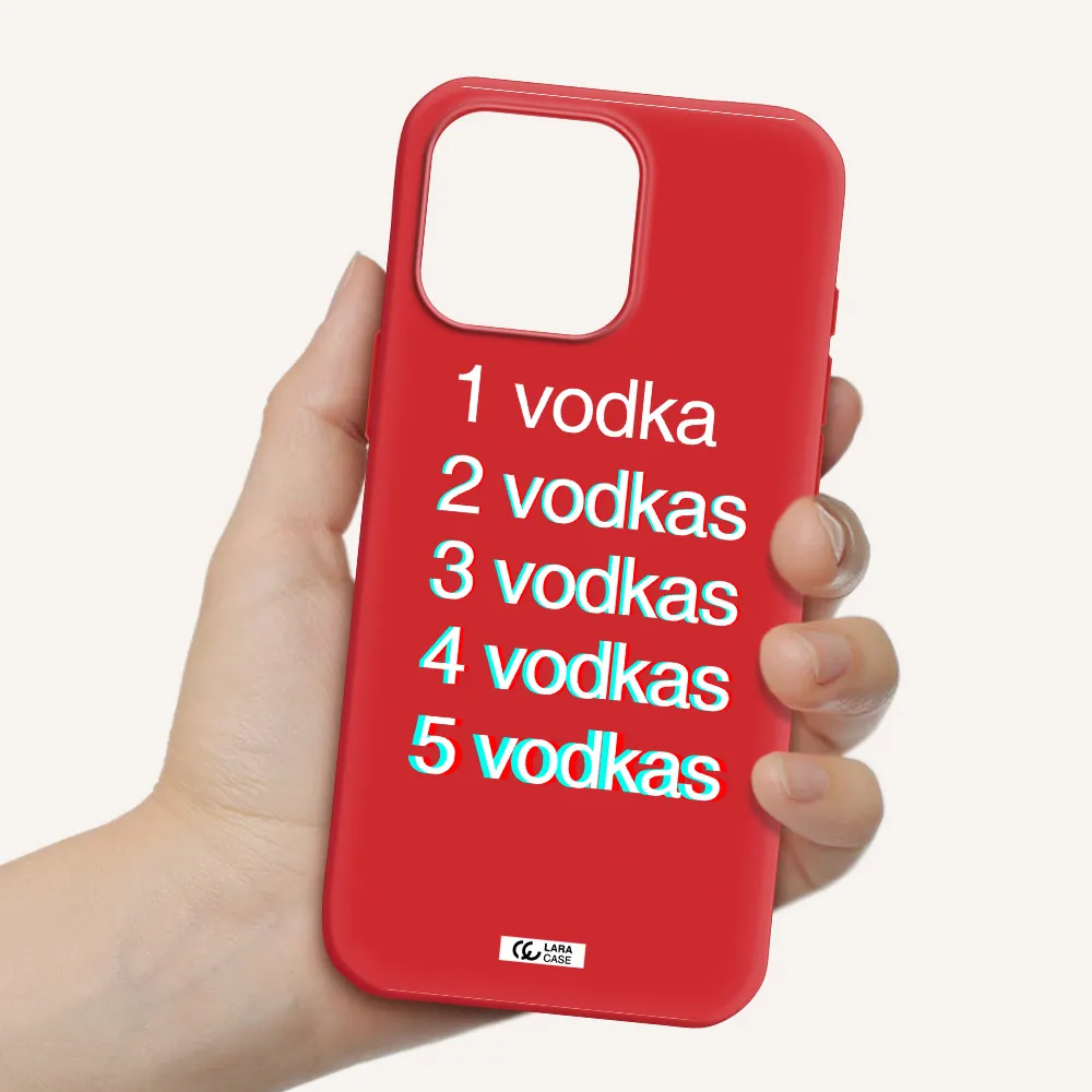 Vodka Apple Iphone 16 Pro Max Silicone Imperial Red Case