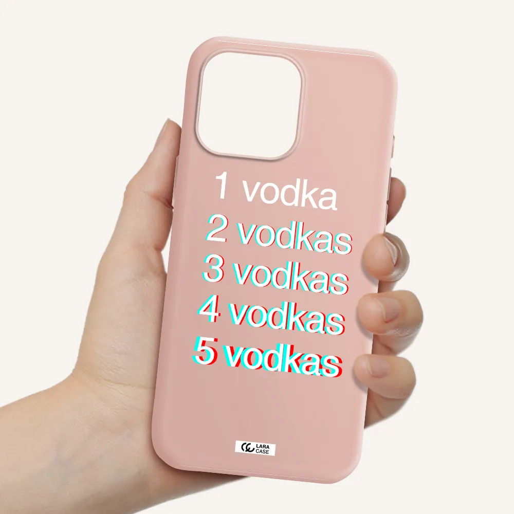 Vodka Apple Iphone 16 Pro Max Silicone Pastel Pink Case