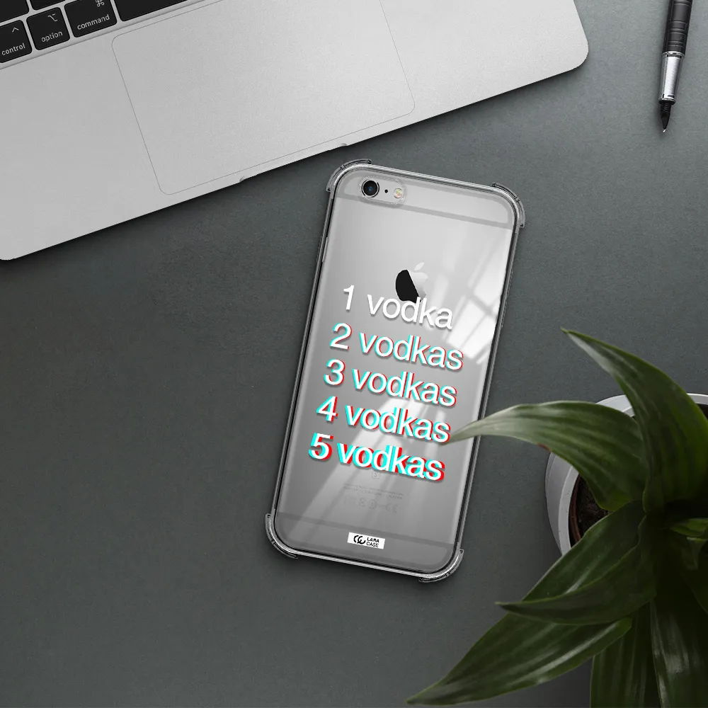 Vodka Apple iPhone 6 plus Clear PC Case