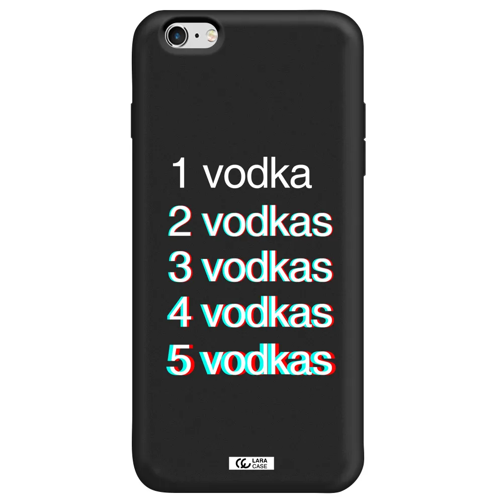 Vodka Apple iPhone 6 plus Silicone black Case