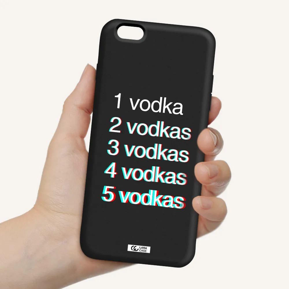 Vodka Apple iPhone 6 plus Silicone black Case