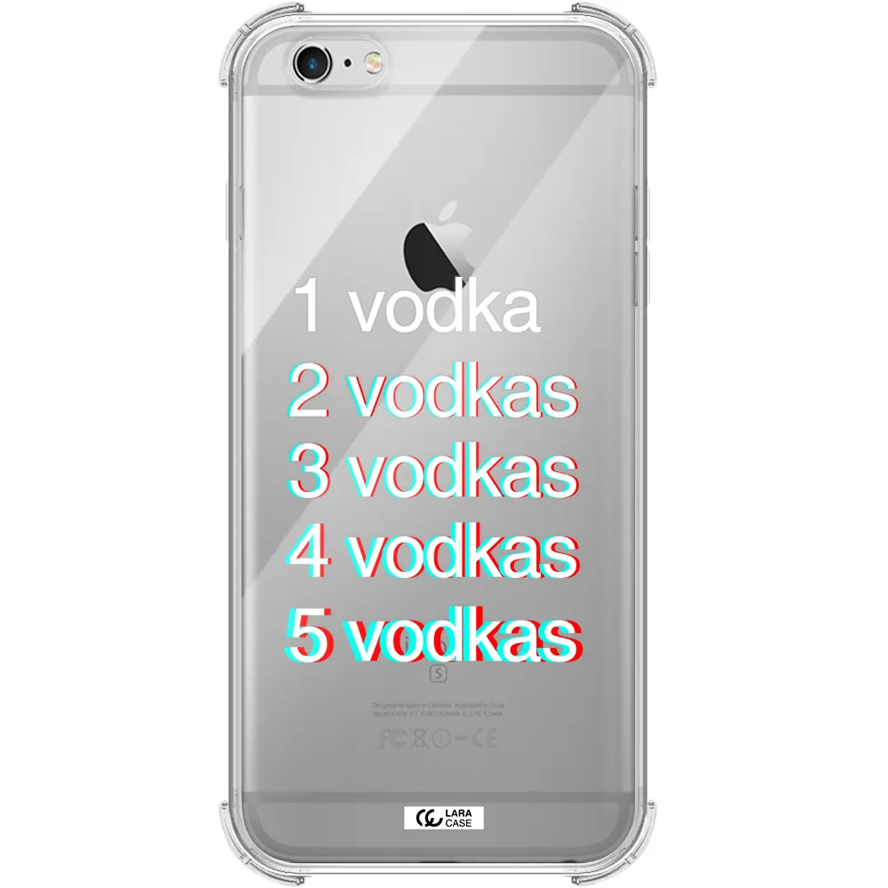 Vodka Apple iPhone 6 s plus Clear PC Case